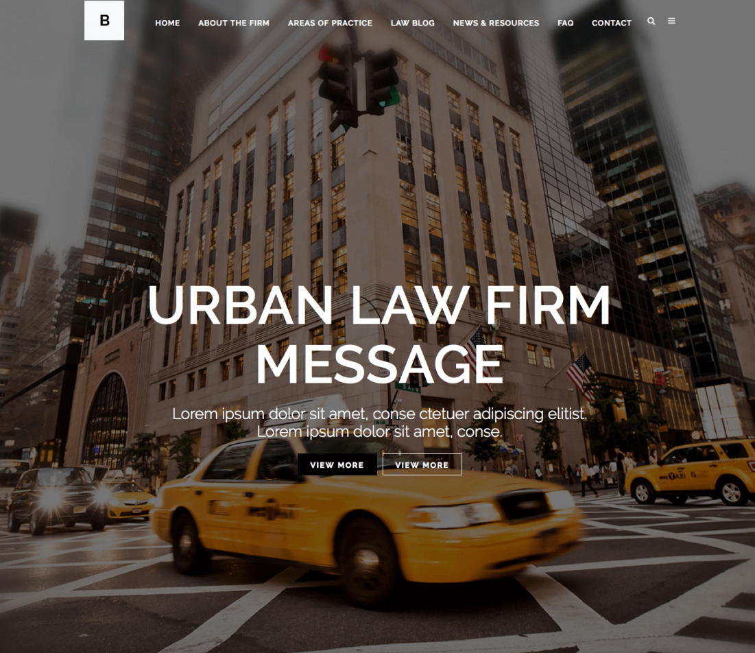 Law Firm Website #5 - Urban 